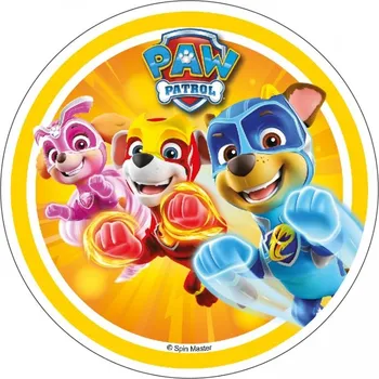 Jedlá dekorace na dort Paw Patrol č.5 jedlý papír - Bez úprav / Jedlý papír / Bez decor gelu