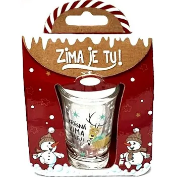 Dárkový potravinový koš Nekupto Zimní panák - KRÁSNÁ ZIMA NALEJ! VNC