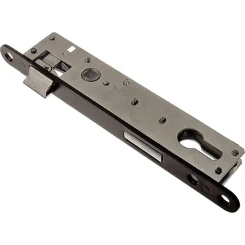 Dveřní kování Interex design Zadlabací zámek na bezpečnostní kliku 90-39 / Černý Rozeta na bezpečnostní klíč /PZ/