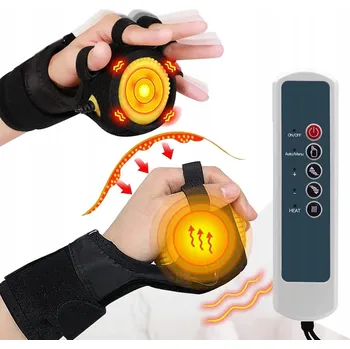 Masážní přístroj Altera elektrický masážní míček s infračerveným zářením na ruce, žlutý