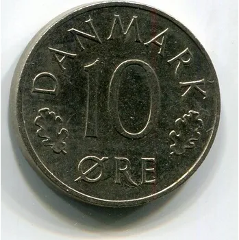 DÁNSKO. 10 öre 1977.