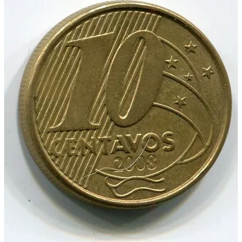 BRAZÍLIE. 10 centavos 2008.