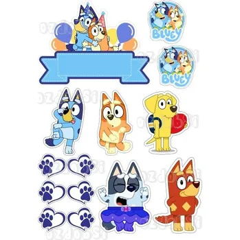 Jedlá dekorace na dort Pohádka Bluey č.14 - jedlý papír - Bez úprav / Jedlý papír / Bez decor gelu
