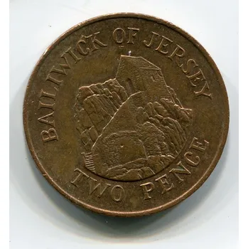 JERSEY. 2 pence 1986.