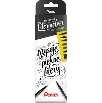 Výtvarná sada Výtvarná sada Umělecká sada na kreslení a skicování Pentel, profesionální sada pro kaligrafii, 1 ks