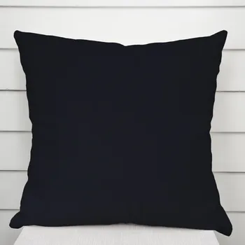 Povlak na dekorativní polštářek Bavlněný saténový povlak na polštář ST-019 Černý 30 x 50 cm