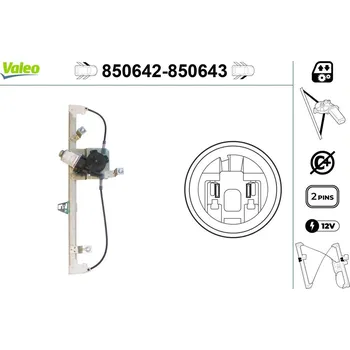 Stahovačka okna Zvedací zařízení oken VALEO WYPRZEDA˝ 850642