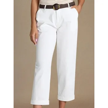 Dámské kalhoty Sinsay - Kalhoty s páskem - krémová - 659DA-01X - 659DA-01X-XXS