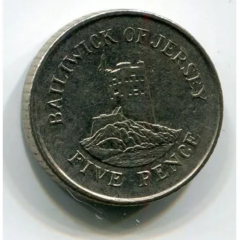 JERSEY. 5 pence 1993.