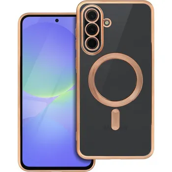 Pouzdro na mobilní telefon Electro MAG pouzdro / kryt s MagSafe / Samsung Galaxy A36 5G clear / gold