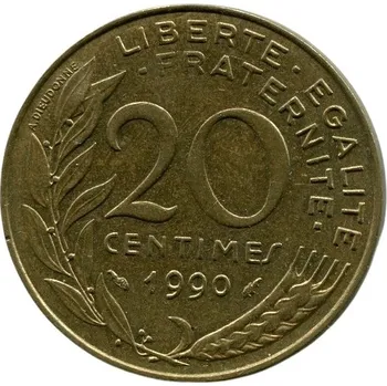 FRANCIE. 20 centimes 1990.