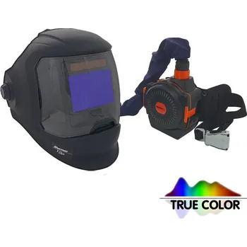 Svářečská kukla Sherman Samostmívací svařovací kukla V8a se systémem přívodu vzduchu PAPR | 1/1/1/1 | DIN 4-13