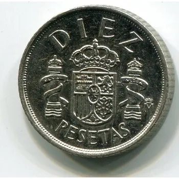 ŠPANĚLSKO. 10 pesetas 1985.