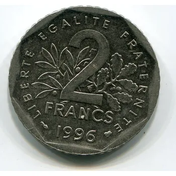 FRANCIE. 2 francs 1996.