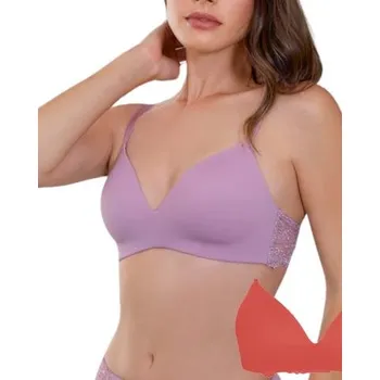 Podprsenka Dámská bezkosticová podprsenka Sassa 14660 brick hnědá 85C