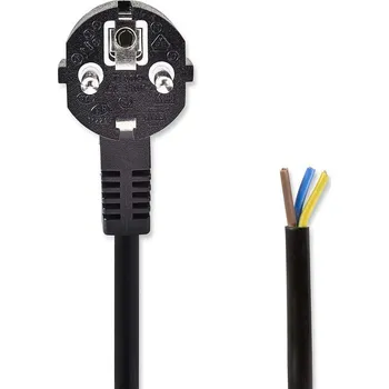 Prodlužovací kabel Nedis Napájecí flexo kabel UNISCHUKO 3 x 1.00 mm černý, 2 m (CEGL10700BK20)