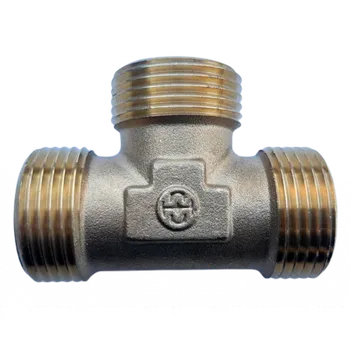 Instalatérský materiál Melscher T-KUS MMM MOSAZ Velikost: 1"