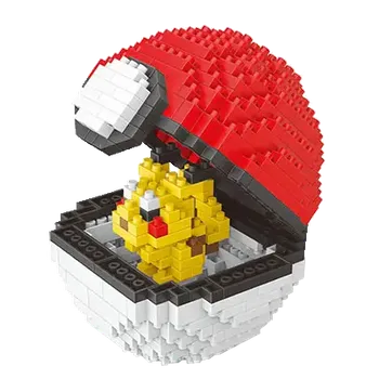 ostatní stavebnice Wise Hawk Pikachu Pokeball stavebnice, 397 dílků