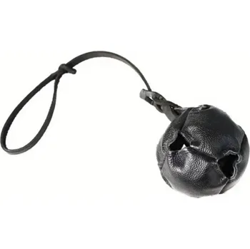 Hračka pro psa Star Tréninkový kožený míček pro psa se šňůrkou 36X15cm Barva: Černá