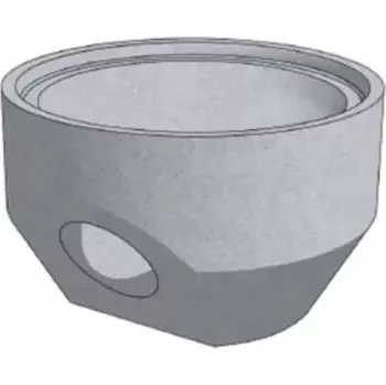 Kanalizační potrubí CSB-TBV-Q 450/380/1d PVC DN 200 dno s výtokem1d