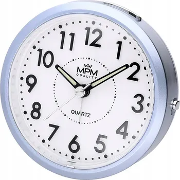 Hodiny Stolní hodiny MPM Quality modré 10,5 cm