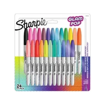 FIXY Popisovače Školní PISAK Fixy Fine kpl 24kol GlamPop Sharpie