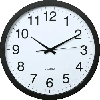 Hodiny Nástěnné hodiny Hama Jumbo Aruba tiché / černé / průměr 40 cm