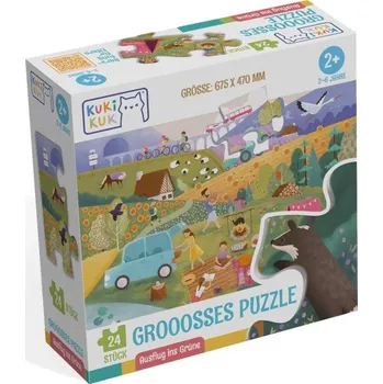 Puzzle Kukikuk Grooosses Puzzle Ausflug ins Grüne