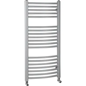 Radiátor Aqualine ORBIT otopné těleso s bočním připojením 450x986 mm, stříbrná strukturální - ILA94E