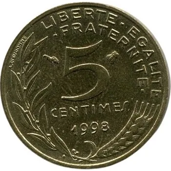 FRANCIE. 5 centimes 1998.