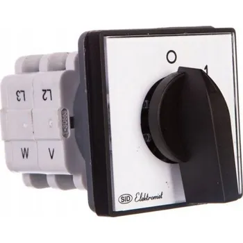 vypínač Křížový přepínač 0-1-2-3 3P 40A IP65 Oblouk 40-62