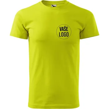 Pánské oblečení Pánské reklamní tričko s logem Velikost: M, Barva trička: Limetková