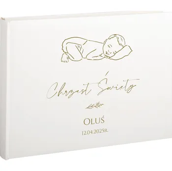 Fotoalbum Personalizované album na fotografie dítěte Křest 30 černých karet