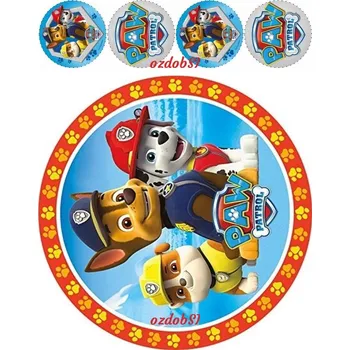 Přisada na vaření a pečení Paw Patrol č.1 tisk na jedlý papír - Úprava na přání +20 Kč / Jedlý papír / Bez decor gelu