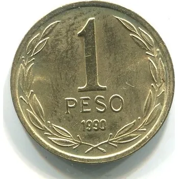 CHILE. 1 peso 1990.