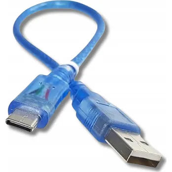 Datový kabel USB kabel typu A - USB-C 30 cm modrý pro Arduino