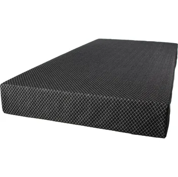 Prostěradlo Kaarsgaren 2v1 Tencel prostěradlo a chránič 60x120cm černá mřížka