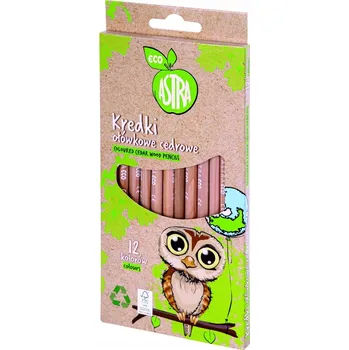 Pastelka Pastelky Astra barevné pastelky pastelky na kreslení, sada 12 ks