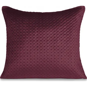 Povlečení DEKORATIVNÍ POVLEČENÍ NA POLŠTÁŘ 45x45 CM VELUR BORDO