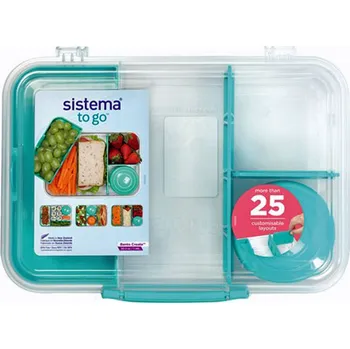 Svačinový box Krabička na jídlo Sistema Create To Go 1,48l Barva: minty teal