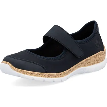 Dámské polobotky DÁMSKÉ POLOBOTKY RIEKER N42B0-14 MODRÁ Barva: MODRÁ, Velikost: 39