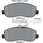Sada brzdových destiček, kotoučová brzda BENDIX Braking BPD1037