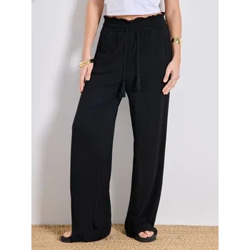 Dámské kalhoty Sinsay - Kalhoty wide leg - černá - 283DO-99X - 283DO-99X-XXS