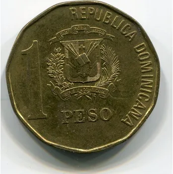 Dominikánská republika. 1 peso 1992.