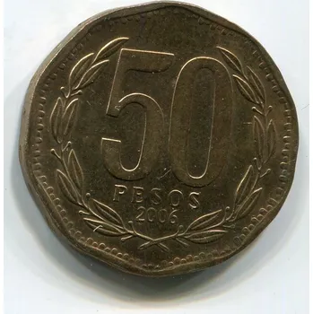 CHILE. 50 pesos 2006.