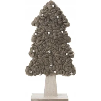 Obraz Dekorativní figurka vánoční stromeček 40 cm hnědá