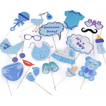 Obraz Kraftika 1 sada 6 ks rekvizit na focení do fotokoutku, dekorace