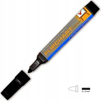 Černý fix smazatelný za sucha Granit permanentní fix na desky černý popisovač 2 mm 1 ks