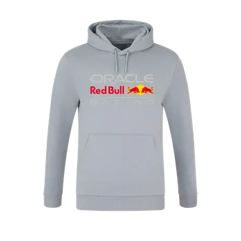 Pánská mikina Volnočasová mikina Oracle Red Bull Racing s logem šedá CORE - M
