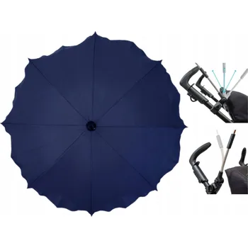 Deštník Slunečník na kočárek Skyline 63 cm modrý